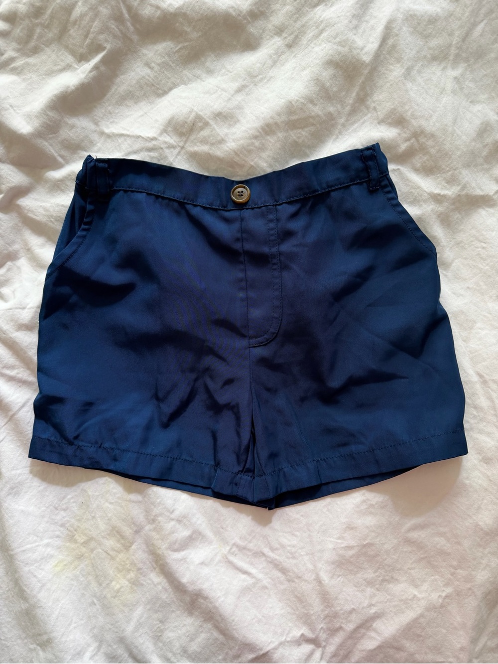 Prodoh | 6 | Navy Kids Cotton-Blend Shorts with Button Waist